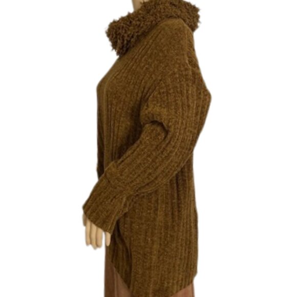 Olsen Caramel Brown Two-Piece Sweater and Skirt Set - Picture 6 of 12